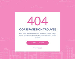 Message De 404 Pages Dans Le Groupe – Modèle Web Moderne