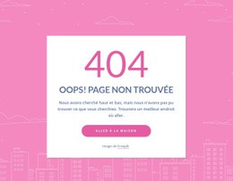 Message De 404 Pages Dans Le Groupe - Modèle Polyvalent D'Une Page