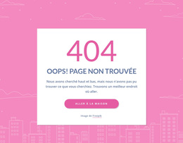 Message De 404 Pages Dans Le Groupe - Thème WordPress Prêt À L'Emploi