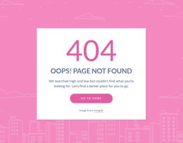 Premium Html Code For 404 Page Message In Group