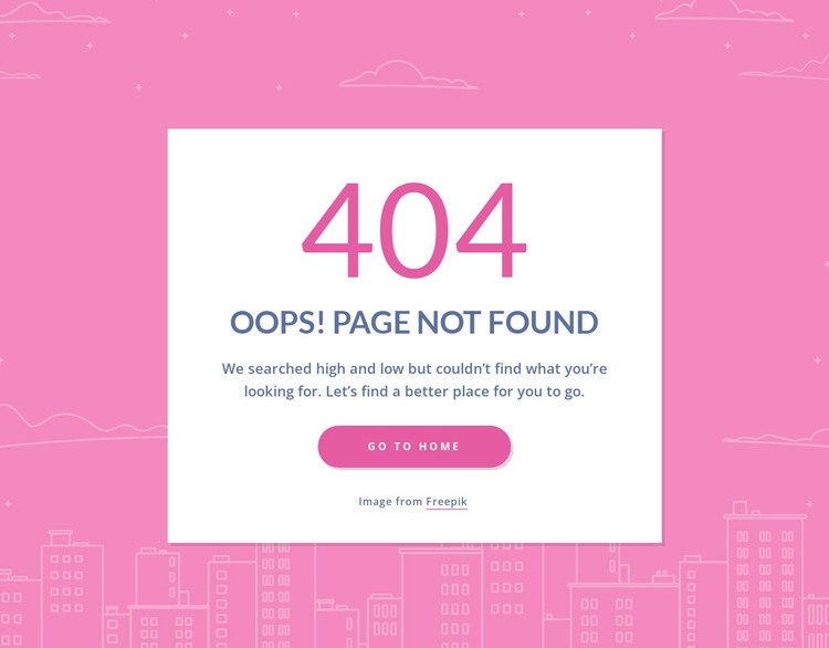 404 page message in group Html Code Example