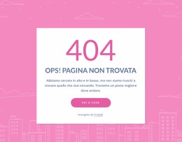 Messaggio Di Pagina 404 Nel Gruppo