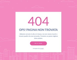 Messaggio Di Pagina 404 Nel Gruppo - Progettazione Di Siti Web Professionali