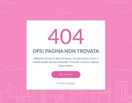 Messaggio Di Pagina 404 Nel Gruppo - Progettazione Di Modelli Di Siti Web