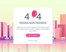 Sito Web Della Pagina Per Modello Di Pagina 404