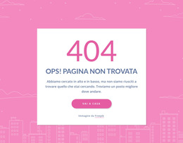 Codice Pulito E Sorprendente Per Messaggio Di Pagina 404 Nel Gruppo