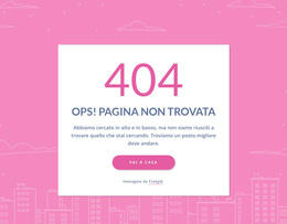 Messaggio Di Pagina 404 Nel Gruppo - Tema WordPress Pronto Per L'Uso