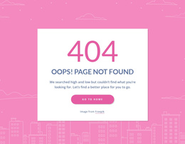 Awesome Joomla Template For 404 Page Message In Group