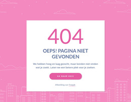 404 Pagina Bericht In Groep - Moderne Websjabloon