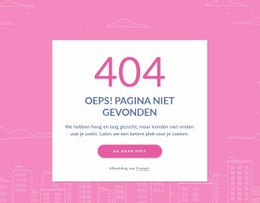 404 Pagina Bericht In Groep - Professioneel Websiteontwerp