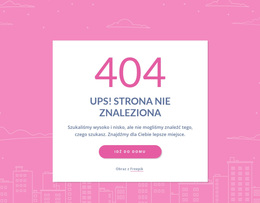 404 Strona Wiadomość W Grupie - Gotowy Do Użycia Motyw WordPress
