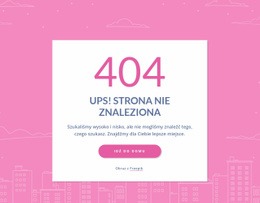 404 Strona Wiadomość W Grupie - Profesjonalny Projekt Strony Internetowej