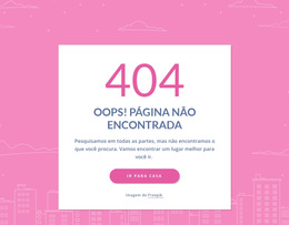 Código Limpo Impressionante Para Mensagem De Página 404 No Grupo