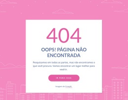 Mensagem De Página 404 No Grupo – Página De Destino Para Qualquer Dispositivo