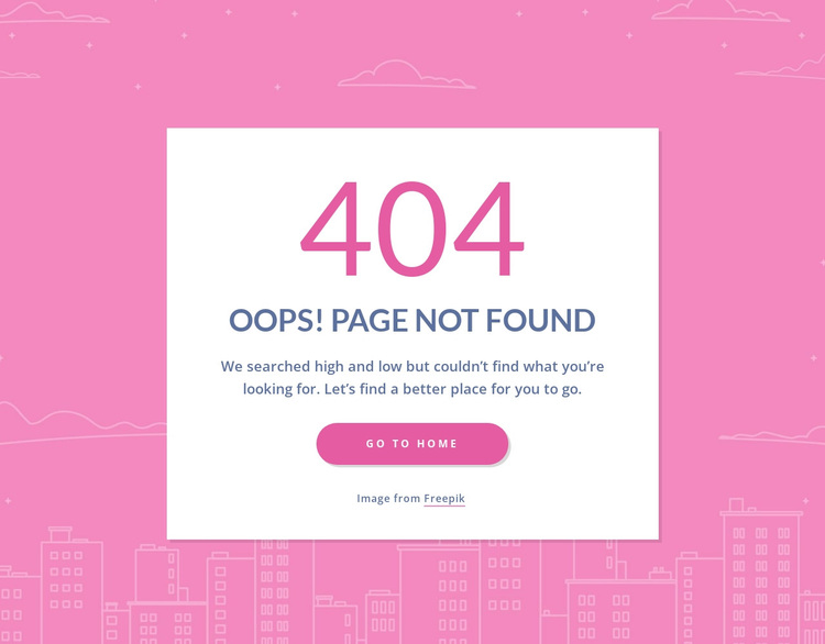 404 page message in group Template