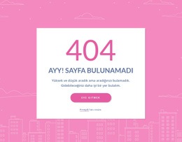 Grupta 404 Sayfalık Mesaj - HTML Website Builder