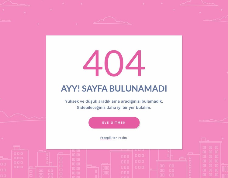 grupta 404 sayfalık mesaj Html Web Sitesi Oluşturucu