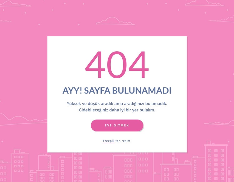 grupta 404 sayfalık mesaj Web Sitesi Oluşturucu Şablonları