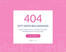 Grupta 404 Sayfalık Mesaj Için Çarpıcı Temiz Kod