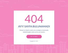 Grupta 404 Sayfalık Mesaj - WordPress Temasını Kullanmaya Hazır