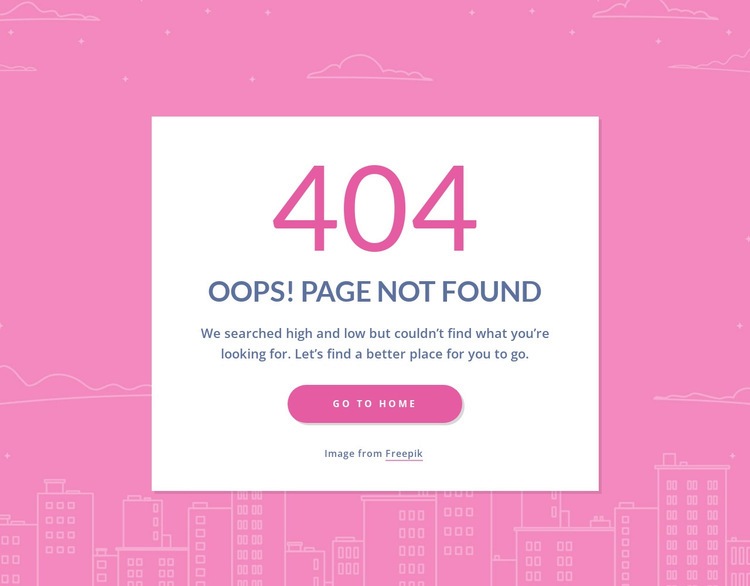 404 page message in group Web Page Design
