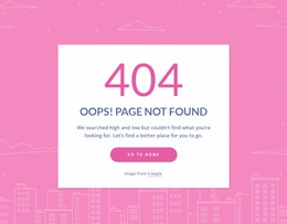 Multipurpose Homepage Design For 404 Page Message In Group