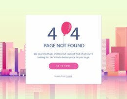 404 Page Template - Mockup Inspiration