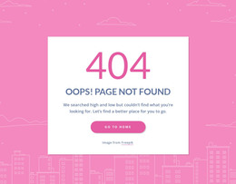 404 Page Message In Group - Ready To Use WordPress Theme