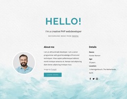 I Am Php Developer - Best HTML Template