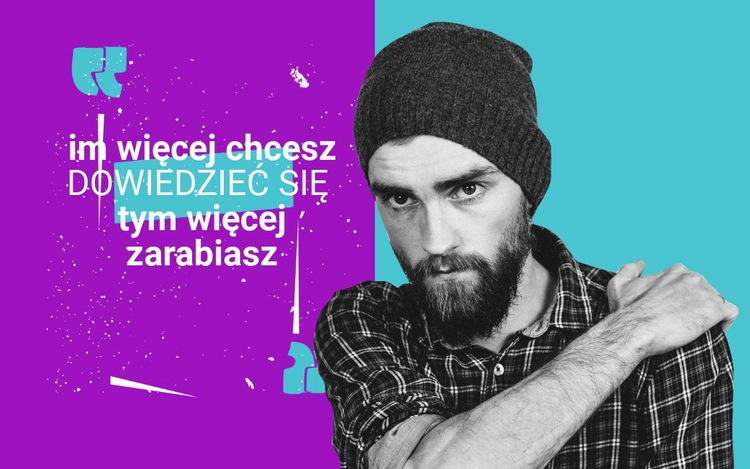 Im więcej się uczysz Szablon HTML