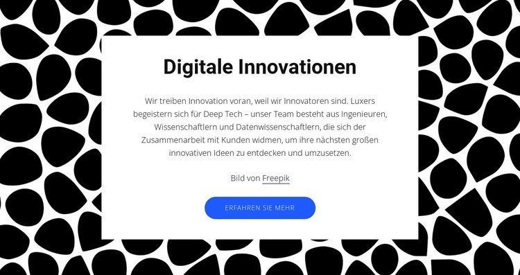 Digitale Innovationen Eine Seitenvorlage