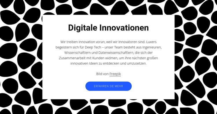 Digitale Innovationen Website Builder-Vorlagen