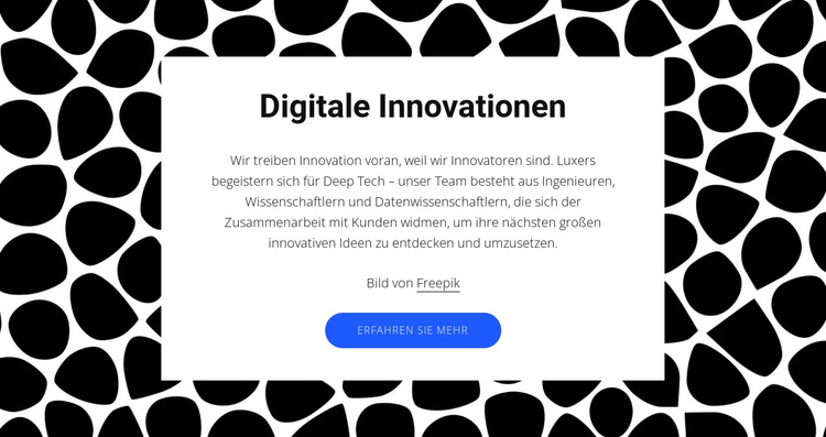 Digitale Innovationen Website-Vorlage