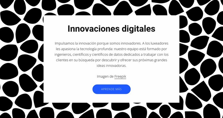 Innovaciones digitales Página de destino