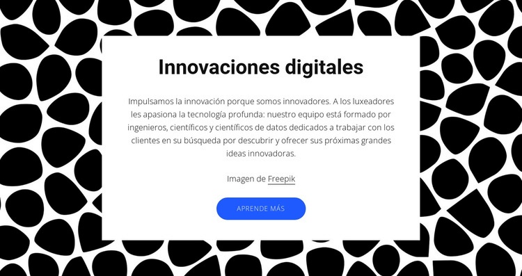 Innovaciones digitales Plantilla de una página