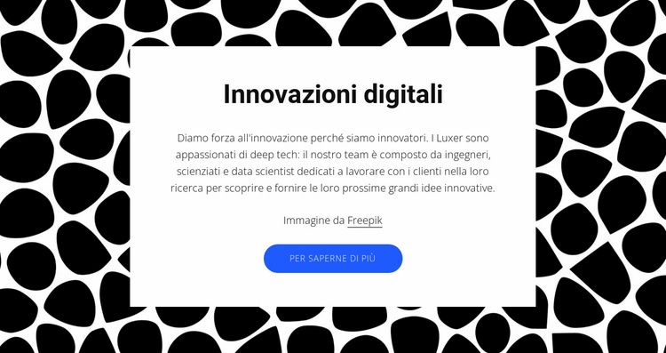 Innovazioni digitali Un modello di pagina