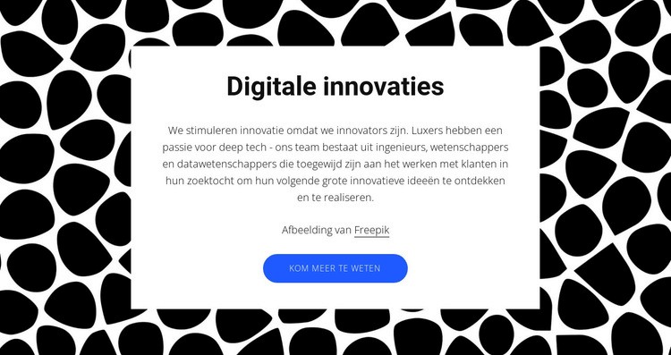 Digitale innovaties Website Builder-sjablonen
