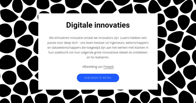Digitale innovaties Website sjabloon