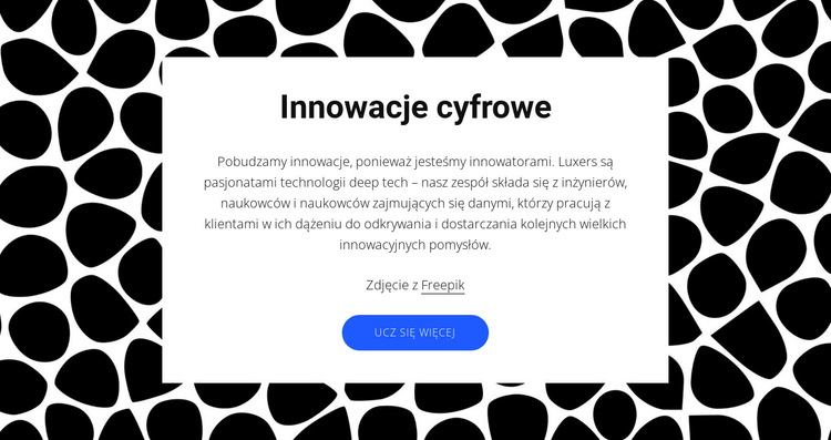 Innowacje cyfrowe Szablon witryny sieci Web