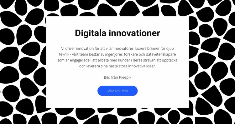 Digitala innovationer CSS -mall