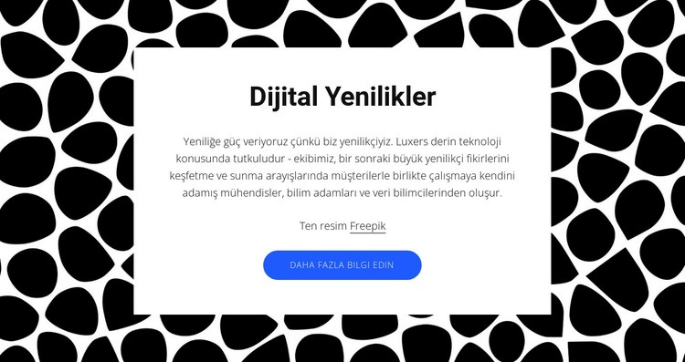 Dijital yenilikler Web Sitesi Oluşturucu Şablonları