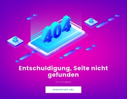 Seite Nicht Gefunden - Schöne HTML5-Vorlage