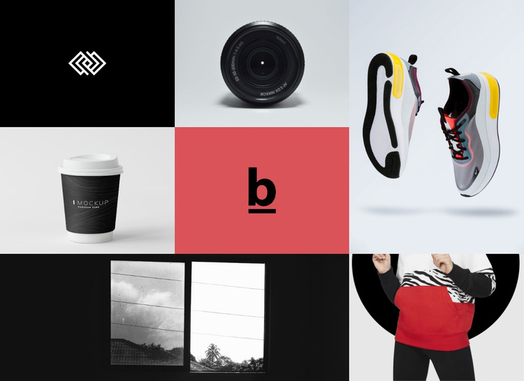 Branding und Design Galerie Website-Vorlage