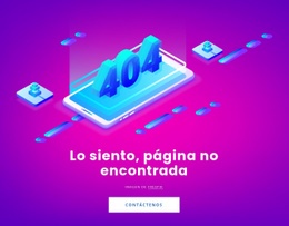 Página No Encontrada - HTML Website Builder