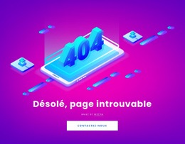 Page Non Trouvée Site Web De Marketing