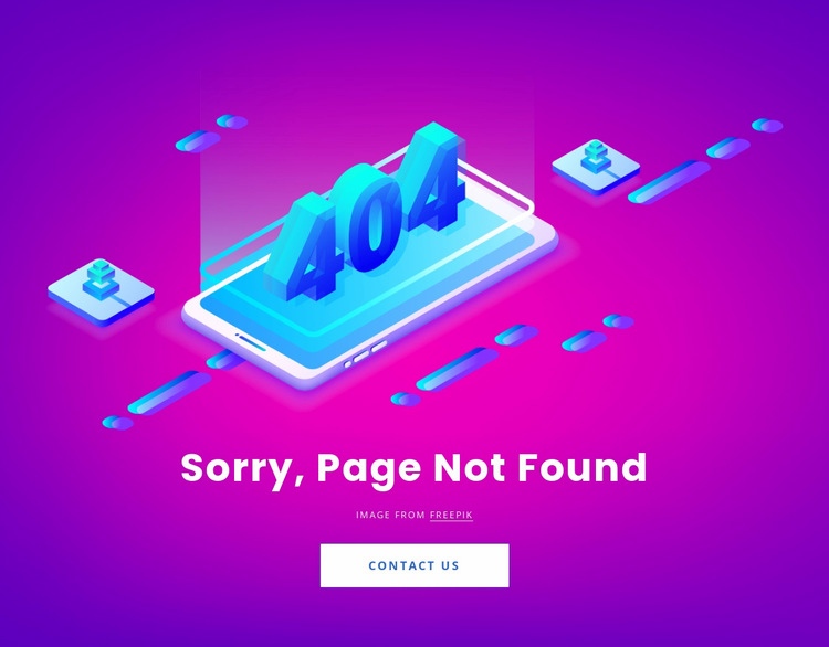 Page not found Html Code Example
