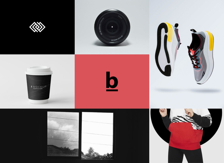 Branding and design gallery  HTML Template