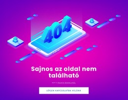 Az Oldal Nem Található – Reszponzív HTML5-Sablon