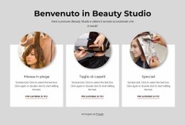 Benvenuti Allo Studio Di Bellezza: Modello HTML5 Semplice