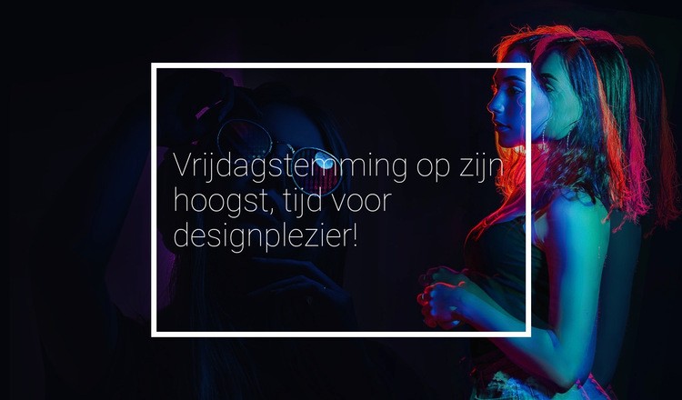 Ontwerp festival Bestemmingspagina